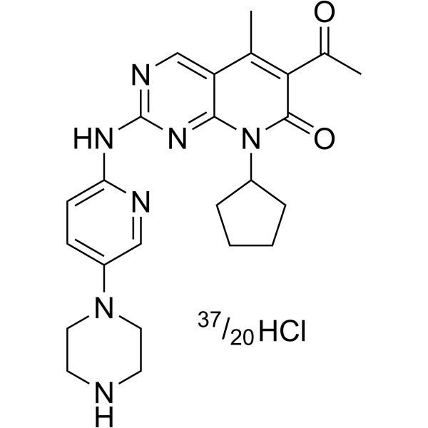 Palbociclib hydrochloride (PD-0332991 hydrochloride) 571189-11-2